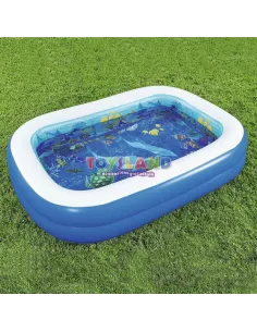 PISCINA AVVENTURA MARINA 3D RETTANGOLARE 262x175x51 DUE ANELLI + OCCHIALINI 3D 2