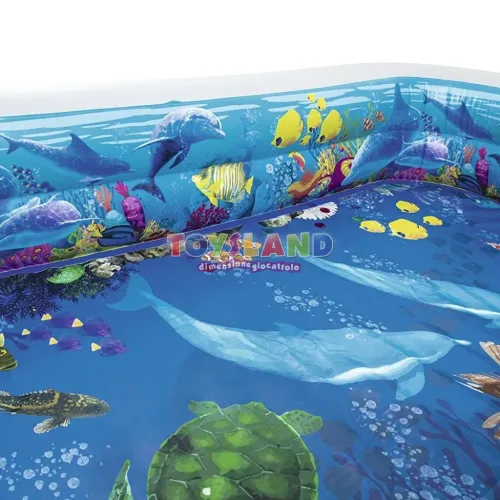 PISCINA AVVENTURA MARINA 3D RETTANGOLARE 262x175x51 DUE ANELLI + OCCHIALINI 3D