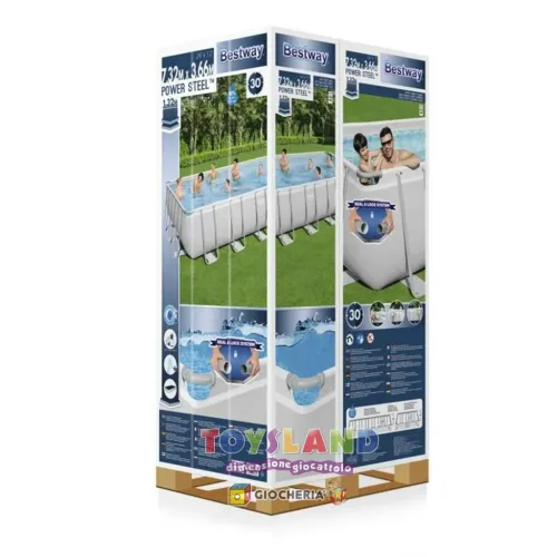 PISCINA POWER RETTANGOLARE 732x366x132 + ACCESSORI (56475)