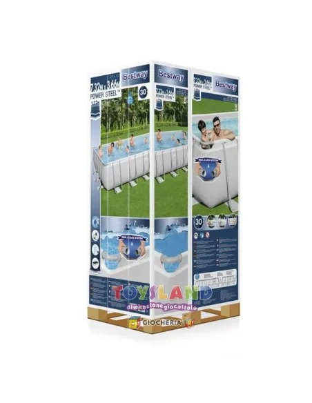 PISCINA POWER RETTANGOLARE 732x366x132 + ACCESSORI (56475)