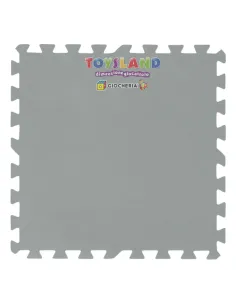 TAPPETINO BASE MORBIDO 9 PZ 50x50 cm GRIGIO (58639)
