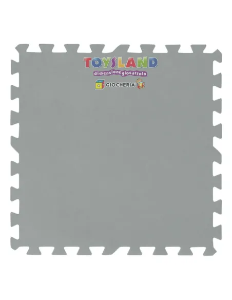 TAPPETINO BASE MORBIDO 9 PZ 50x50 cm GRIGIO (58639)