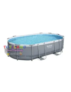 PISCINA OVALE POWER STEEL 488x305x107 CM + SCALA + DOSATORE (56448-3)