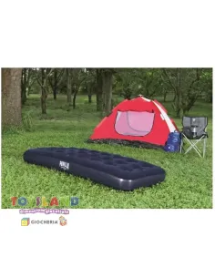 AIRBED BLU FLOCCATO SINGOLO 185x76x22 (67000-4) 2