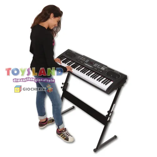 TASTIERA PROFESSIONALE 61 TASTI+GAMBE+USB (166125)