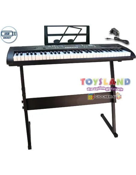 TASTIERA PROFESSIONALE 61 TASTI+GAMBE+USB (166125)