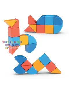 Geomag MagiCube 3 Shapes Recycled Animals 2