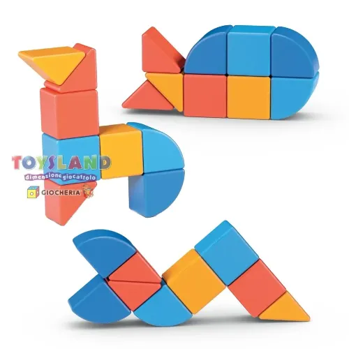 MAGICUBE 3 SHEAPES RECYCLED ANIMALS 9PZ (201)