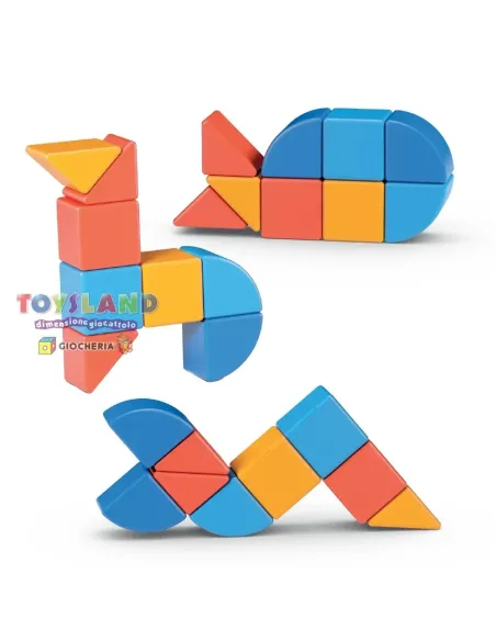 MAGICUBE 3 SHEAPES RECYCLED ANIMALS 9PZ (201)