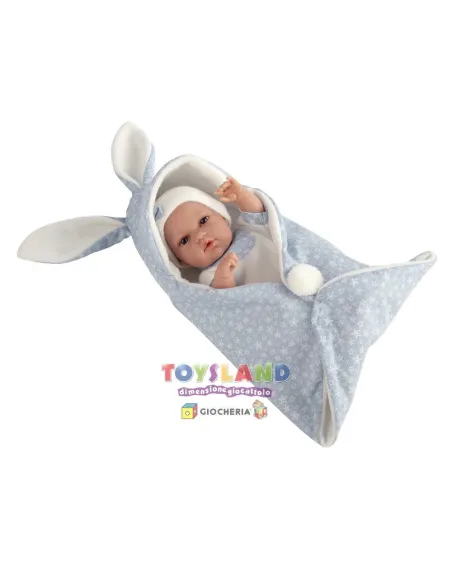 ARIAS BEBE 33CM COPERTA AZZURRA POS200067