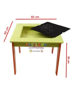 TAVOLO C/LAVAGNA + 2SEDIE GIUNGLA (GGI190414) 2