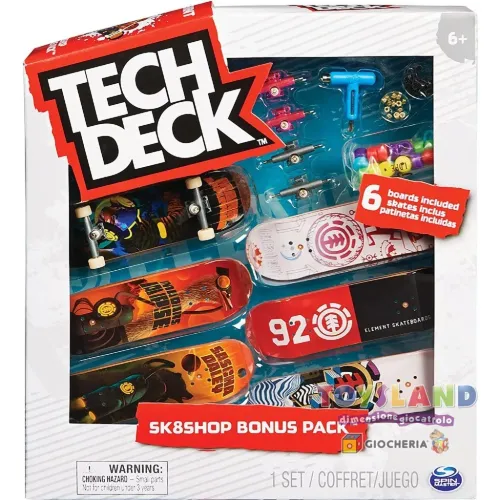 TECH DECK SKATE  DELUXE 6 Pezzi (6028845)