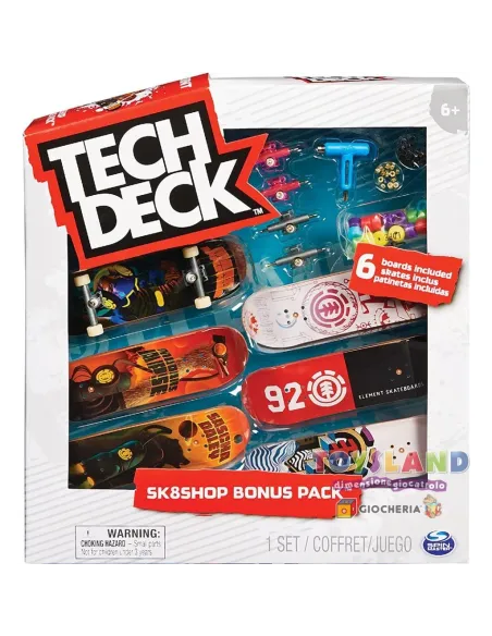 TECH DECK SKATE  DELUXE 6 Pezzi (6028845)