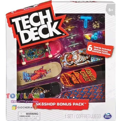 TECH DECK SKATE  DELUXE 6 Pezzi (6028845)