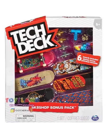 TECH DECK SKATE  DELUXE 6 Pezzi (6028845)