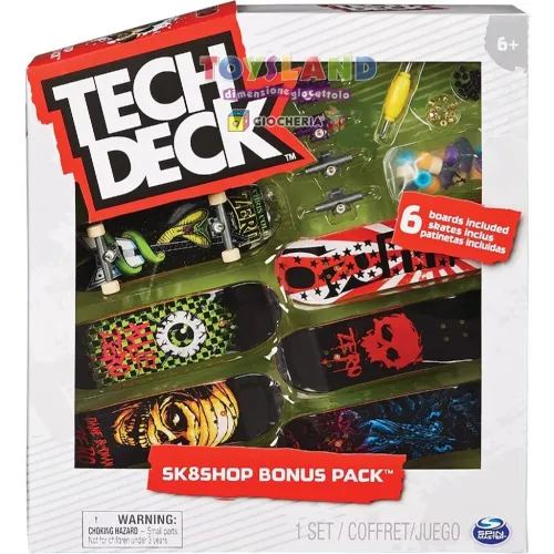 TECH DECK SKATE  DELUXE 6 Pezzi (6028845)