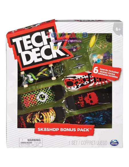 TECH DECK SKATE  DELUXE 6 Pezzi (6028845)