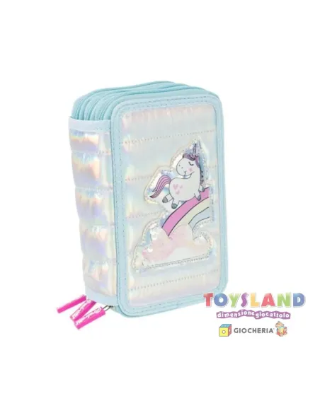 GIRABRILLA PUFFER PENCIL CASE 3 STADI azzurro (19024/5/6/7)