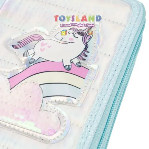 GIRABRILLA PUFFER PENCIL CASE 3 STADI azzurro (19024/5/6/7)