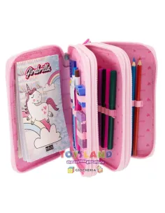 GIRABRILLA PUFFER PENCIL CASE 3 STADI rosa (19024/5/6/7) 2