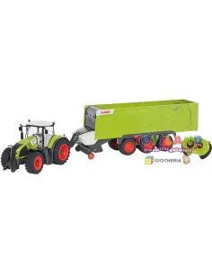TRATTORE CLAAS Con RIMORCHIO RC 1:16 (POS210132) 2