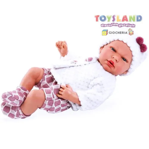 ARIAS BEBE' 40 CM Con SONAGLIO + CIUCCIO (POS190033)