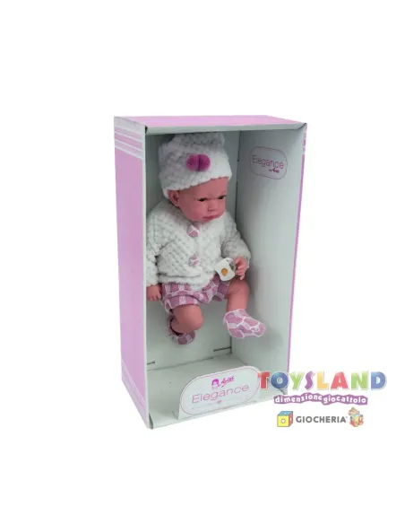 ARIAS BEBE' 40 CM Con SONAGLIO + CIUCCIO (POS190033)