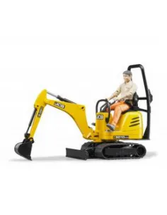 Micro escavatore JCB 8010 CTS Bruder bworld 62002 con operaio 2