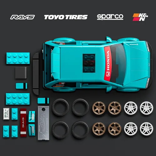 HOT WHEELS HONDA CIVIC EF CUSTOM 90 (JHF62)