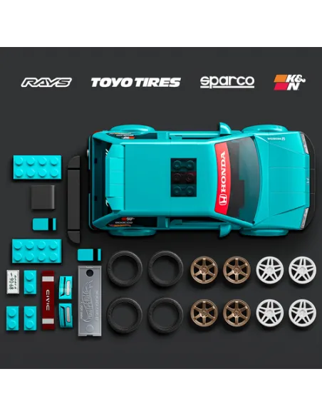 HOT WHEELS HONDA CIVIC EF CUSTOM 90 (JHF62)