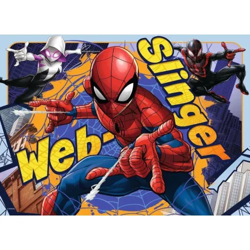4X100 Puzzle SPIDERMAN BUMPER PACK (06914)
