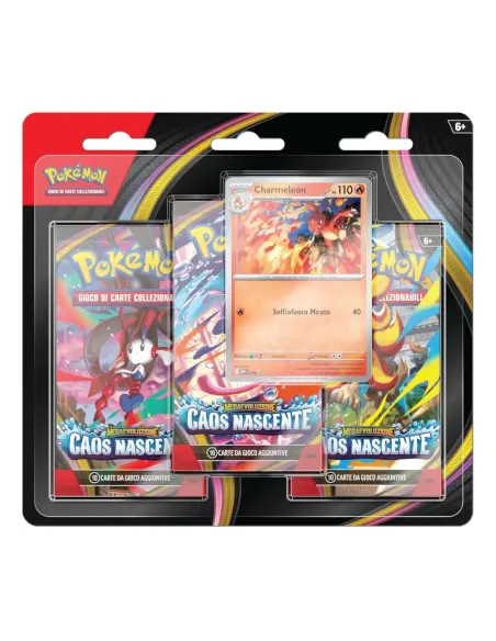 Pokémon Megaevoluzione - Caos Nascente Blister 3 Buste (PK10401-I)