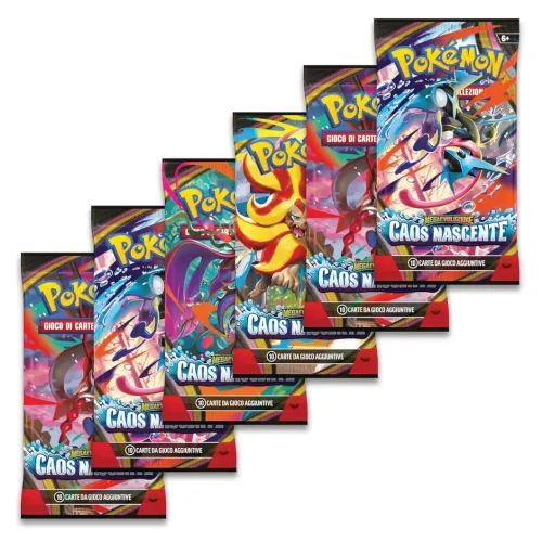 Pokémon Megaevoluzione - Caos Nascente Bundle 6...