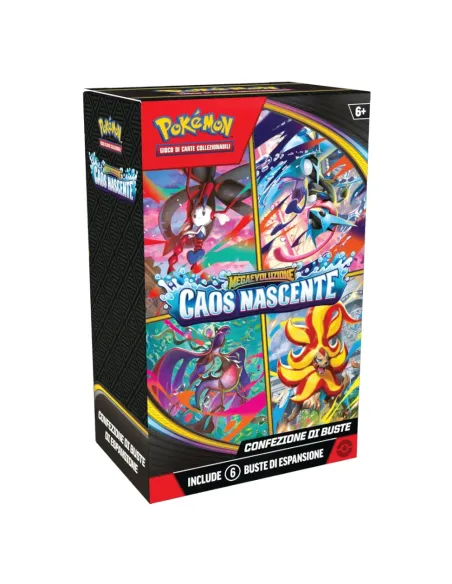 Pokémon Megaevoluzione - Caos Nascente Bundle 6 Buste (PK10403-I)