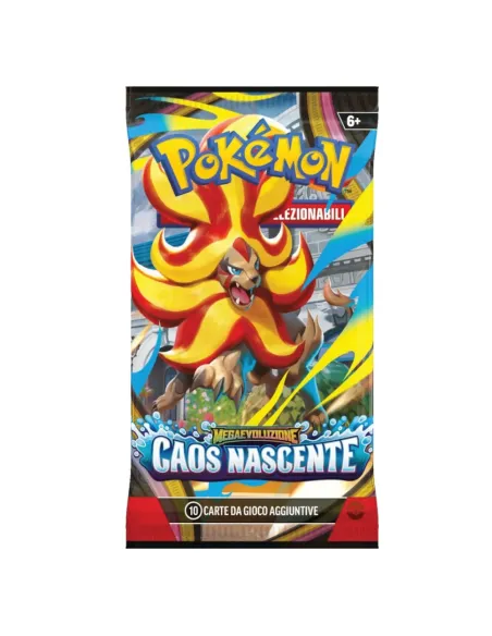 Pokémon Megaevoluzione - Caos Nascente Busta 10 Carte (PK10407-I)