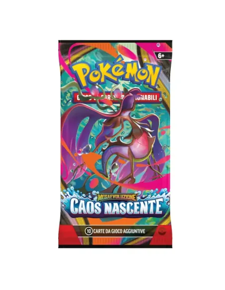 Pokémon Megaevoluzione - Caos Nascente Busta 10 Carte (PK10407-I)