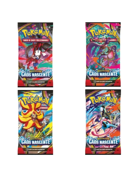 Pokémon Megaevoluzione - Caos Nascente Busta 10 Carte (PK10407-I)