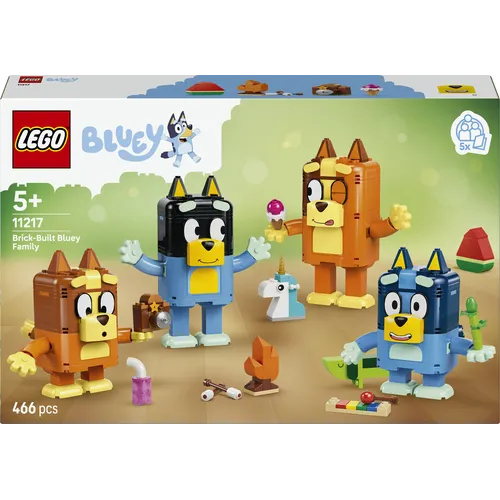 Famiglia Bluey in mattoncini (11217)