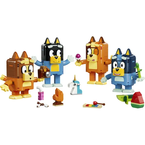 Famiglia Bluey in mattoncini (11217)