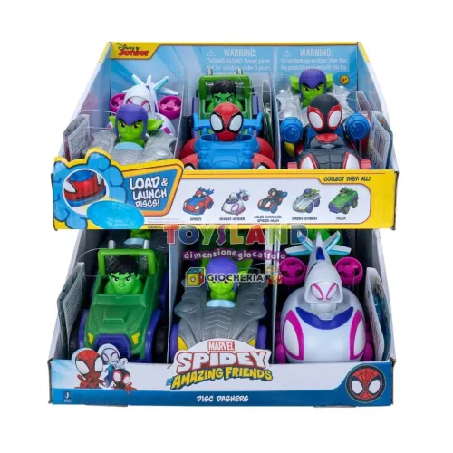 SPIDEY VEICOLI LANCIADISCHI ASSORTIMENTO 1 (SP020100)