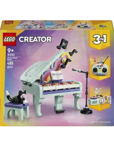 PIANOFORTE DECORATIVO CON GATTO CREATOR (31392)