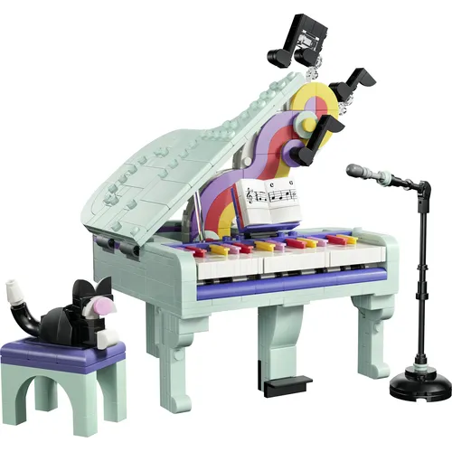 PIANOFORTE DECORATIVO CON GATTO CREATOR (31392)