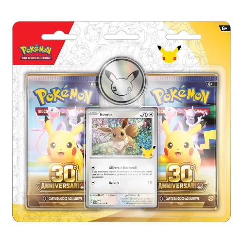 POKEMON 30° ANNIVERSARIO BLISTER 2 BUSTE...