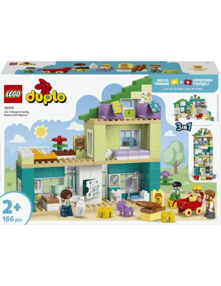CASA FAMILIARE MODERNA CON PERSONAGGI-DUPLO (10470)