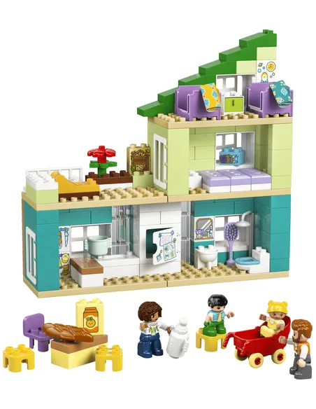 CASA FAMILIARE MODERNA CON PERSONAGGI-DUPLO (10470)