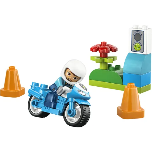 MOTOCICLETTA POLIZIA BLU-DUPLO (10471)
