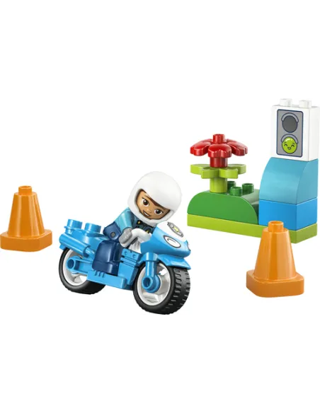 MOTOCICLETTA POLIZIA BLU-DUPLO (10471)