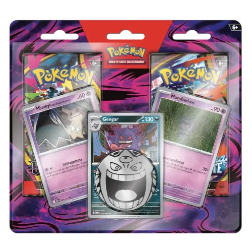 POKEMON GCC CONFEZIONE 2 BUSTE GENGAR MARSHADOW...