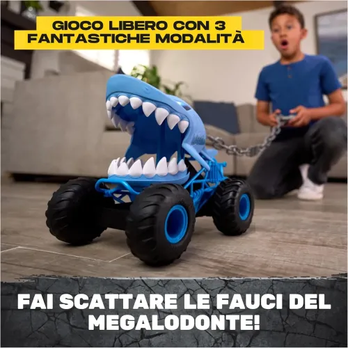 MONSTER JAM CHOMPING MEGALODON RADIOCOMANDATO...