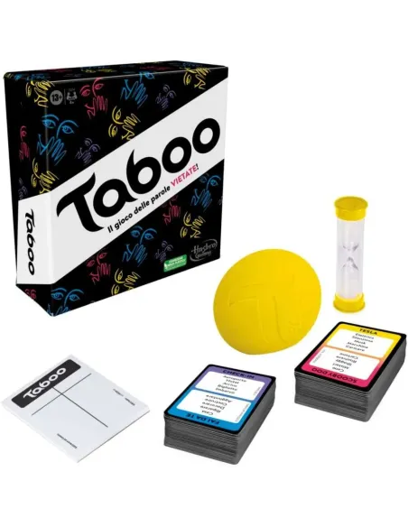 Taboo Hasbro, confezione e contenuto del gioco